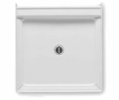 3636APANB 36 X 36 Acrylic Alcove Center Drain Shower Base In White