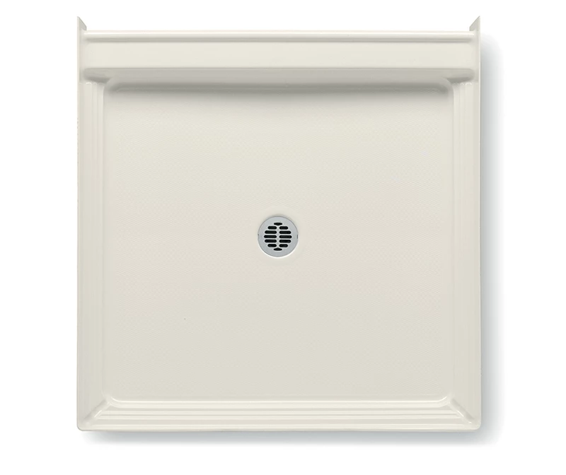 4242APANB 42 X 42 Acrylic Alcove Center Drain Shower Base In White - Image 3