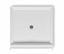 W4242APANB 42 X 42 Acrylic Alcove Center Drain Shower Base In White