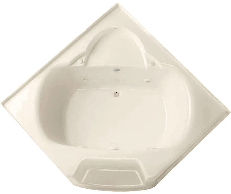 2540CCS 55 X 34 AcrylX Corner Center Drain Bathtub In White - Image 20