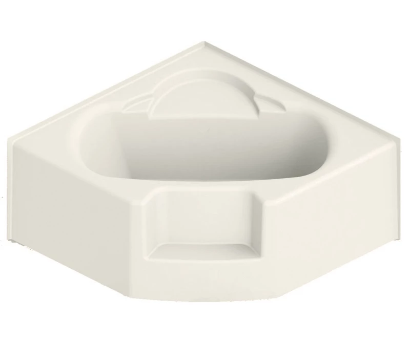 2540CCS 55 X 34 AcrylX Corner Center Drain Bathtub In White - Image 17