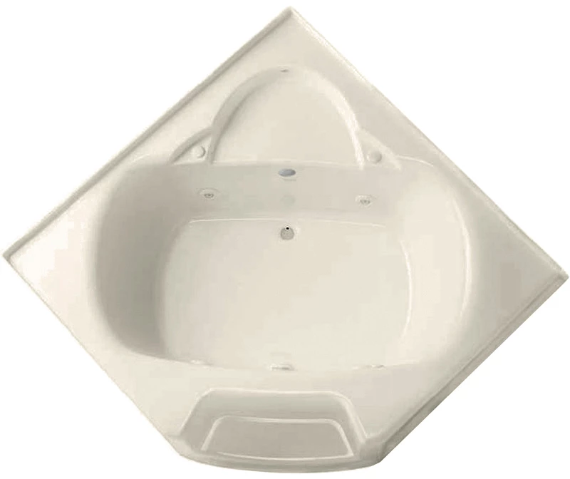 2540CCS 55 X 34 AcrylX Corner Center Drain Bathtub In White - Image 14