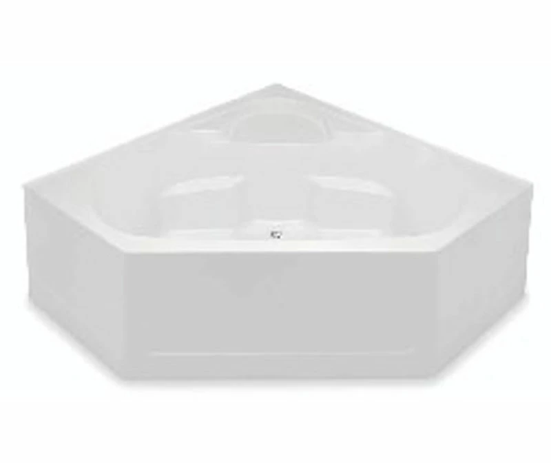 2600CBD 60 X 60 AcrylX Corner Center Drain Bathtub In White - Image 12