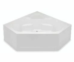 2600CBD 60 X 60 AcrylX Corner Center Drain Bathtub In White
