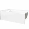 6036SMINM AFR 60 X 36 AcrylX Alcove Left-Hand Drain Bathtub In White