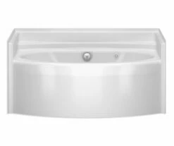 6042BWC 60 X 34 AcrylX Alcove Center Drain Bathtub In White