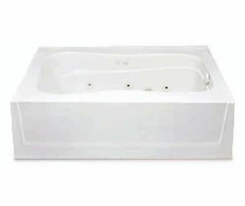 6042H 60 X 42 AcrylX Alcove Left-Hand Drain Bathtub In White - Image 7