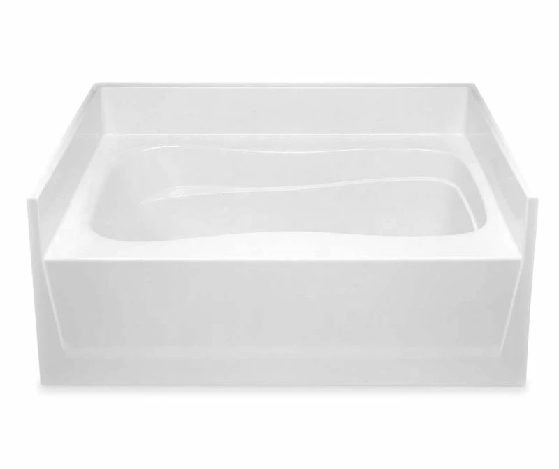 6042HW 60 X 42 AcrylX Alcove Left-Hand Drain Bathtub In White - Image 5