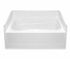 6042HW 60 X 42 AcrylX Alcove Left-Hand Drain Bathtub In White