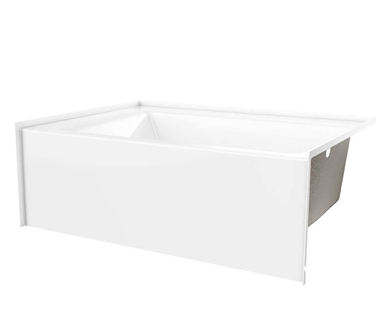 6042SMINM AFR 60 X 42 AcrylX Alcove Left-Hand Drain Bathtub In White - Image 3