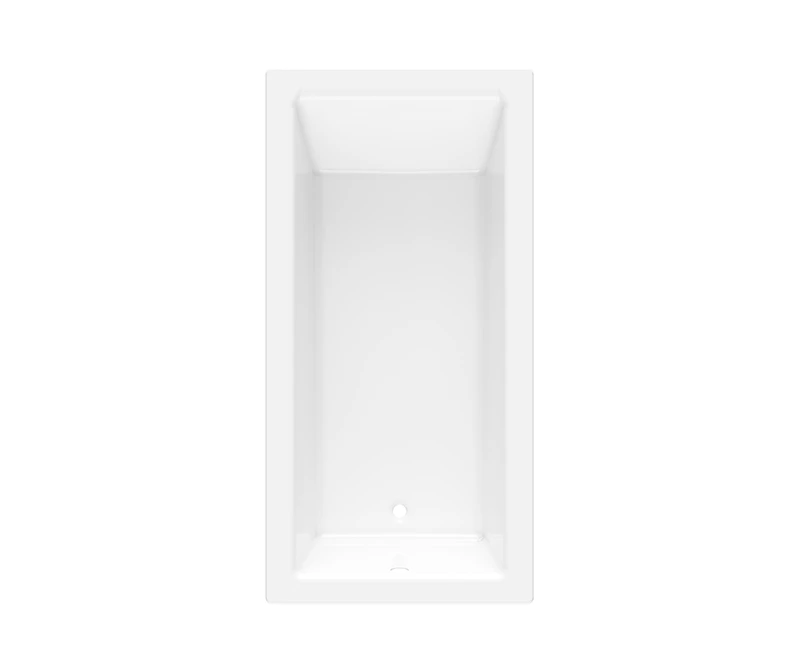 7236DMIN 72 X 36 AcrylX Drop-in Universal Drain Bathtub In White