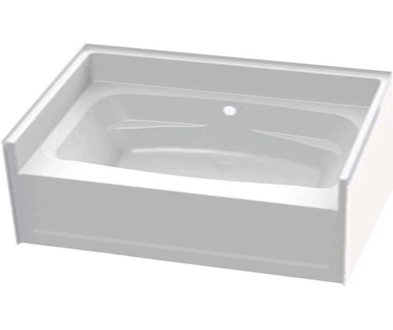 7242HCW 72 X 42 AcrylX Alcove Center Drain Bathtub In White - Image 12