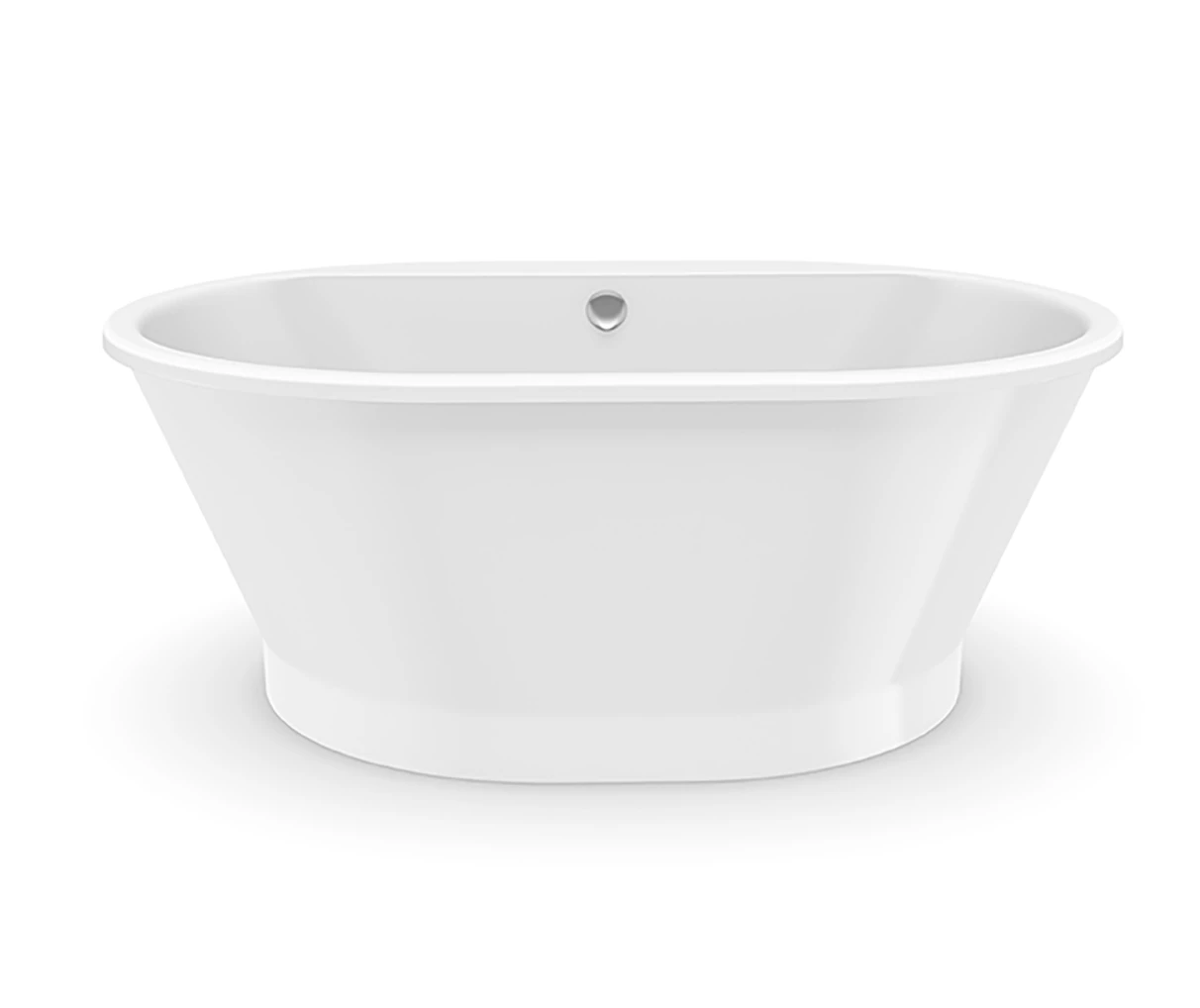 Cyrus 6042CF AFR AcrylX Freestanding Front-Center Drain Bathtub In White - Image 4