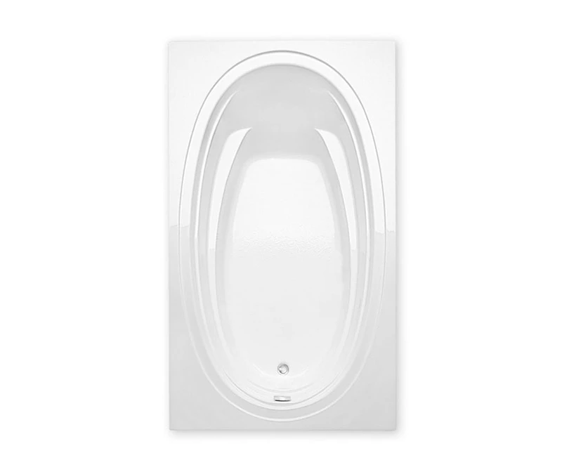 Alydar I Elements 60 X 42 Acrylic Drop-in Universal Drain Bathtub In White - Image 2