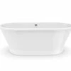 Cyrus 6636CF AFR AcrylX Freestanding Front-Center Drain Bathtub In White