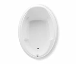 Ariel I 1X 60 X 42 Acrylic Drop-in Universal Drain Bathtub In White
