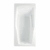 Ascot III 1X 72 X 36 Acrylic Drop-in Universal Drain Bathtub In White