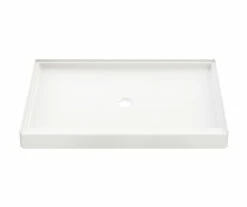 F5038PAN 48 X 37 AcrylX Alcove Center Drain Shower Base In White