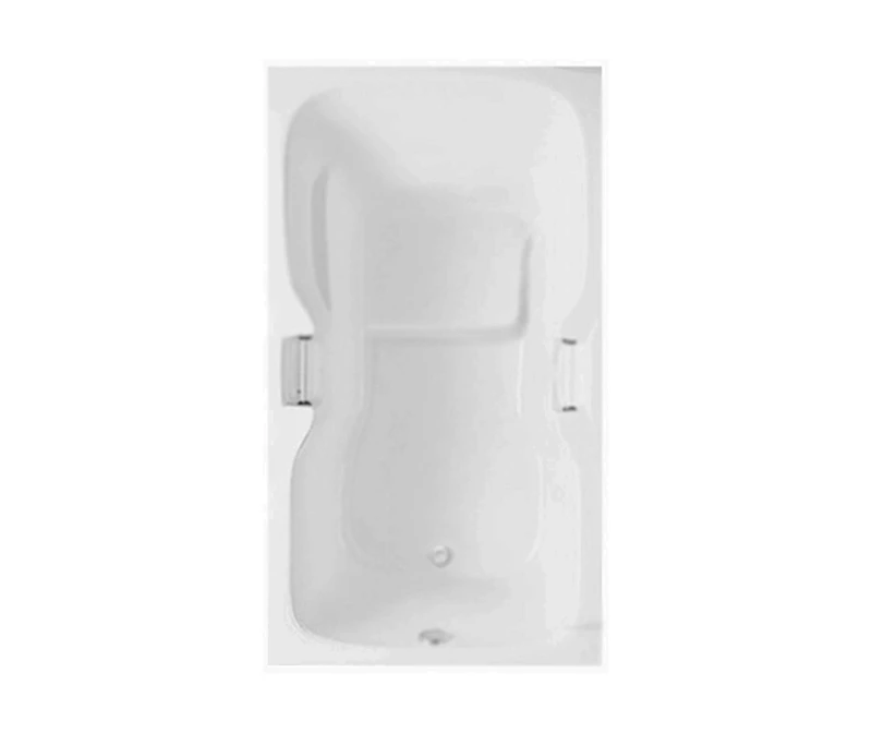 Bayport 6636 Acrylic Drop-in Universal Drain Bathtub In White - Image 5