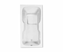 Bayport 7236 Acrylic Drop-in Universal Drain Bathtub In White
