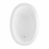 Belmont I 1X 59 X 40 Acrylic Drop-in Universal Drain Bathtub In White