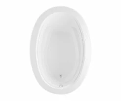 Belmont I Stocking 59 X 40 Acrylic Drop-in Universal Drain Bathtub In White