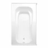 Cariani Elements 72 X 42 Acrylic Alcove Left-Hand Drain Bathtub In White