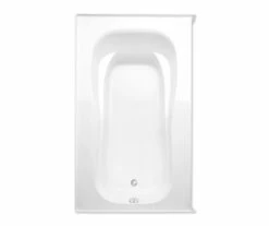 Cariani Stocking 72 X 42 Acrylic Alcove Left-Hand Drain Bathtub In White