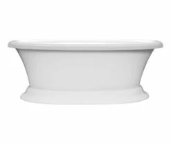 Carrington 6638Cf Acrylic Freestanding Front-Center Drain Bathtub In White