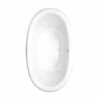 Carrington 7240C Acrylic Drop-in Front-Center Drain Bathtub In White