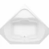 Cavalcade 1X 60 X 60 Acrylic Corner Front-Center Drain Bathtub In White