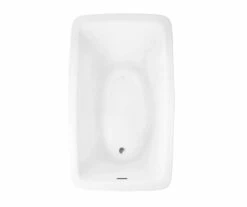 Curve 6036 Acrylic Drop-in Universal Drain Bathtub In White