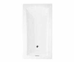 Ellis 7232 Acrylic Drop-in Universal Drain Bathtub In White