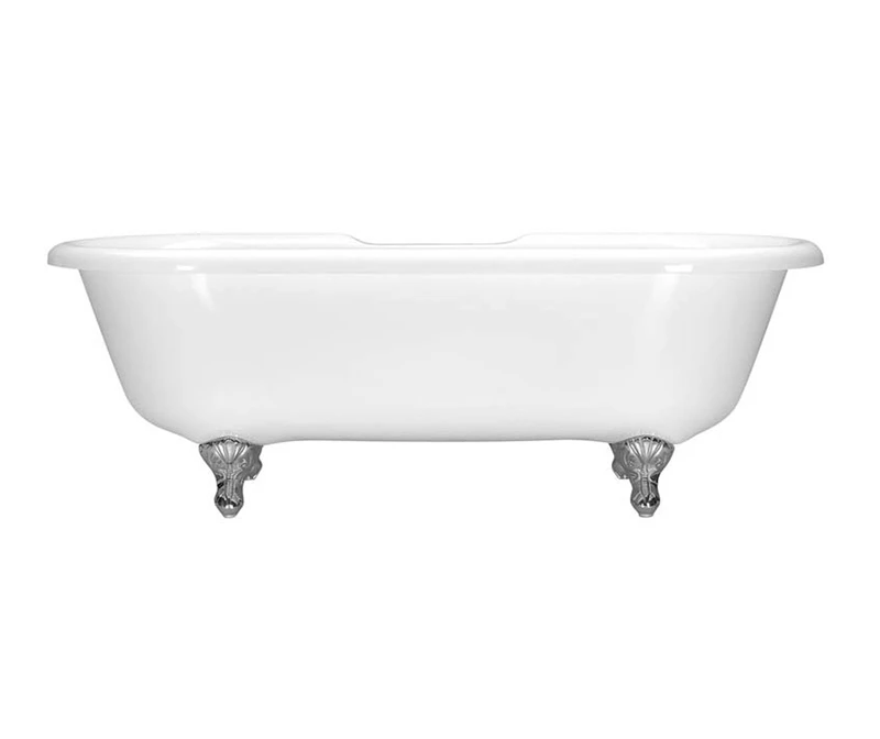 Fiona 7239CF Acrylic Freestanding Front-Center Drain Bathtub In White - Image 2