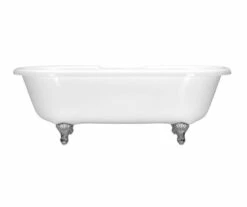 Fiona 7239CF Acrylic Freestanding Front-Center Drain Bathtub In White
