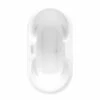 Friday 7036C Acrylic Drop-in Front-Center Drain Bathtub In White