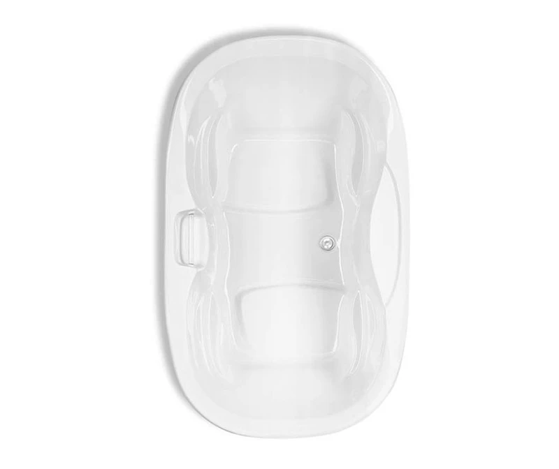 Fullerton 7042C Acrylic Drop-in Front-Center Drain Bathtub In White - Image 2