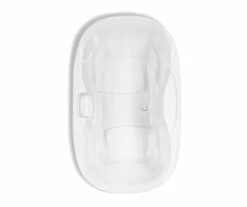 Fullerton 7042C Acrylic Drop-in Front-Center Drain Bathtub In White