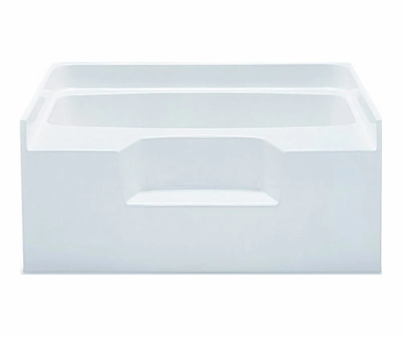 Gardenia I 54 X 41 AcrylX Alcove Center Drain Bathtub In White - Image 5