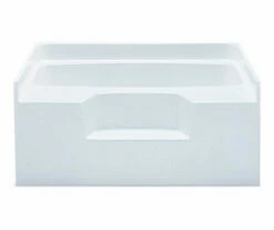 Gardenia I 54 X 41 AcrylX Alcove Center Drain Bathtub In White