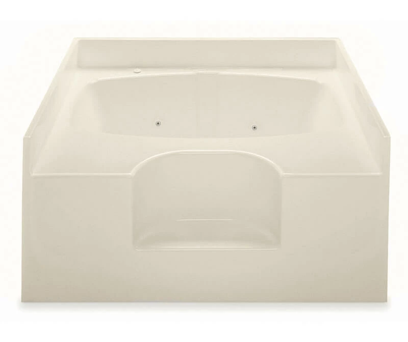 Gardenia III 60 X 48 AcrylX Alcove Center Drain Bathtub In White - Image 19