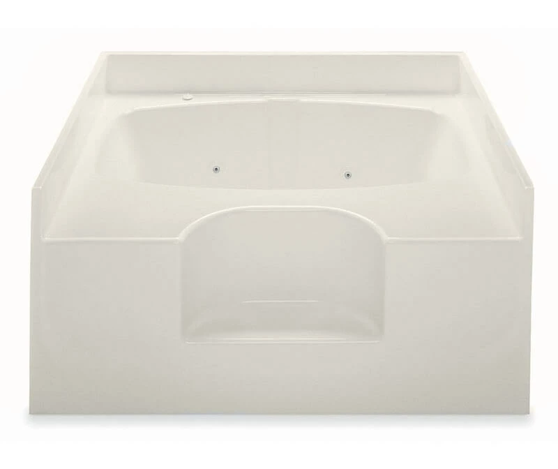 Gardenia III 60 X 48 AcrylX Alcove Center Drain Bathtub In White - Image 17