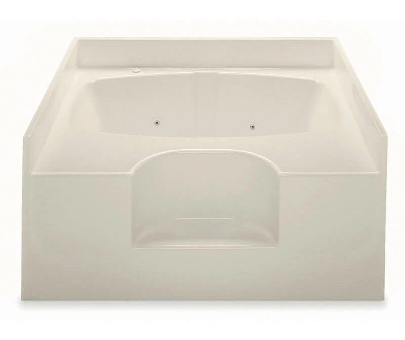 Gardenia III 60 X 48 AcrylX Alcove Center Drain Bathtub In White - Image 14