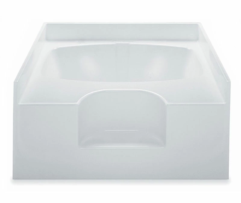 Gardenia III 60 X 48 AcrylX Alcove Center Drain Bathtub In White - Image 11