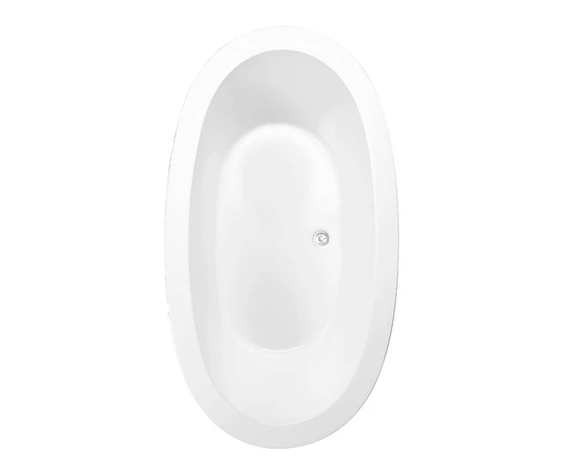 Hanna 7240C Acrylic Drop-in Front-Center Drain Bathtub In White - Image 5