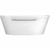 Hanna 7240CF Acrylic Freestanding Front-Center Drain Bathtub In White