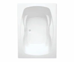 Hialeah II 1X 72 X 42 Acrylic Drop-in Front-Center Drain Bathtub In White