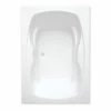 Hialeah II Stocking 72 X 42 Acrylic Drop-in Front-Center Drain Bathtub In White