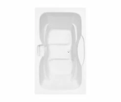 Jackson 7242C Acrylic Drop-in Front-Center Drain Bathtub In White