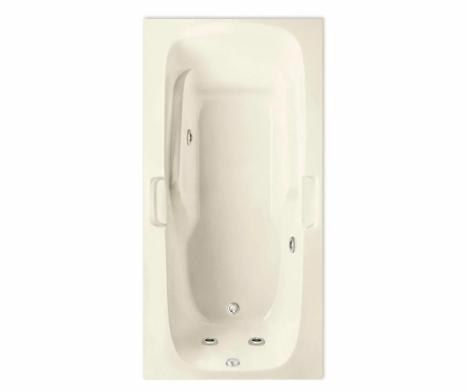 Jasmine II 72 X 36 AcrylX Drop-in Universal Drain Bathtub In White - Image 20